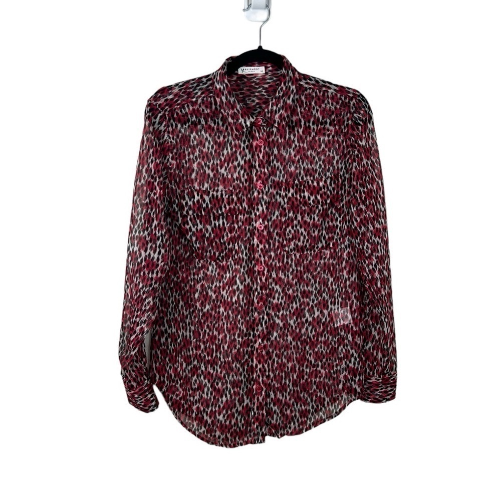 Equipment Femme 100% Silk Signature Pocket Front Shirt